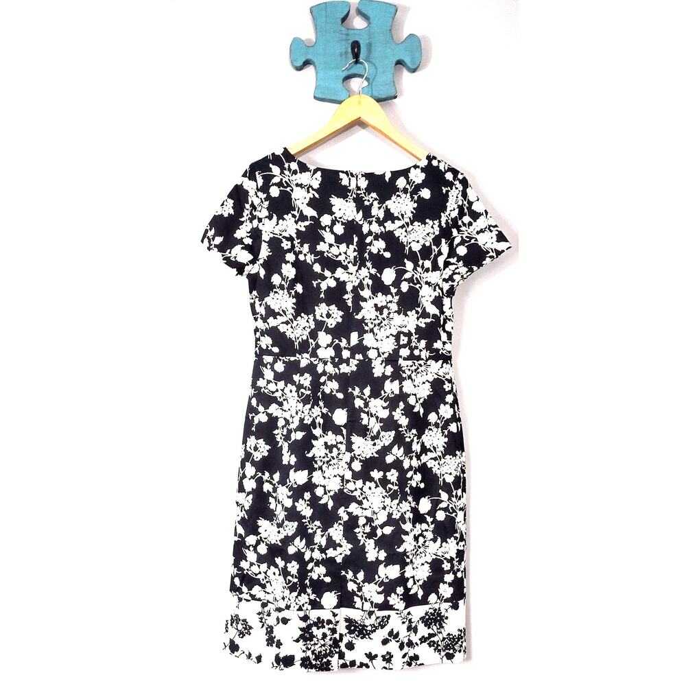 Talbots Women's Floral Bateau Neck Spring Sheath Dress Size 10 - Picture 14 of 16